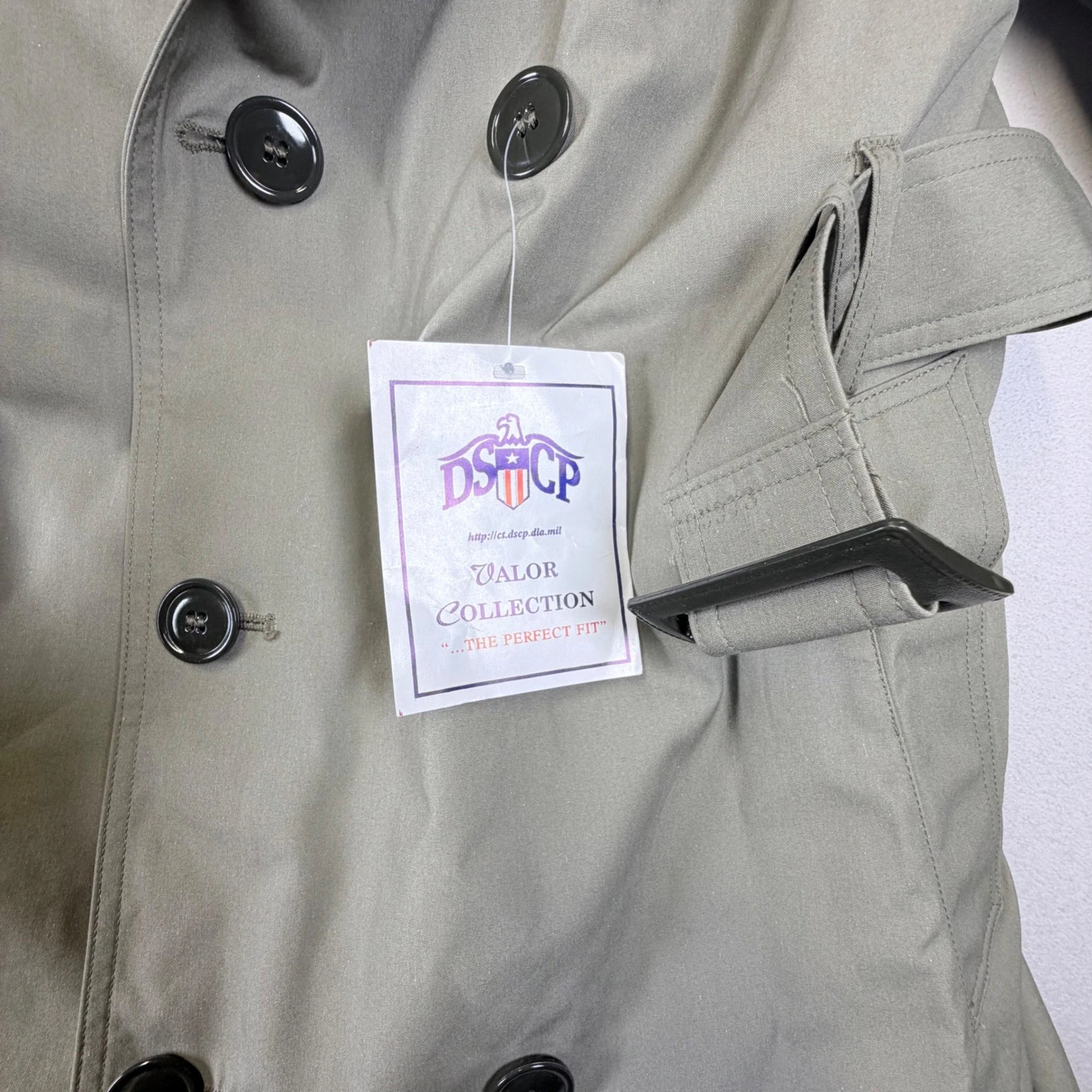 DSCP Trench Coat Men L Gray NEW All Weather Marine Coat Valor Collection image 5