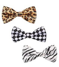 Men's Bow Ties Leopard Halloween Bow Tie Accessories 3 PACKS 1