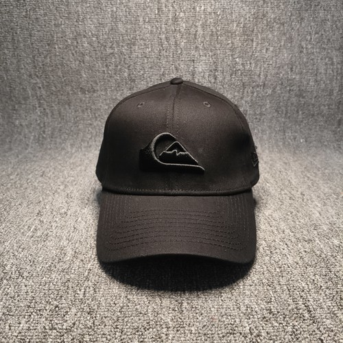 Quiksilver x New Era 39THIRTY Black Fitted Baseball Cap Hat Surf Logo S/M