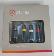 2006 Microsoft Zune AV Cable 3.5mm to RCA 5ft Original Genuine 9DX-00001 NEW