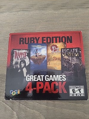 Ruby Edition 4 Pack (PC, 2009) Book of legends, Trapped, Hidden Objects, Escape 