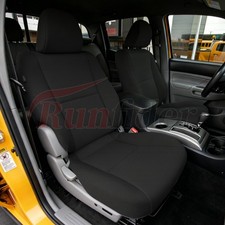 Front Seat Covers For Toyota Tacoma 20052015 With Nonfolding Passenger Black
