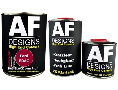 FÜR Ford EDAC Aporto Red 2,5L Autolack Set Klarlack Härter