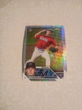 2023 Topps Chrome Logofractor Max Meyer #104  Miami Marlins RC