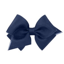 Girls Organza Overlay Hair Bow WeeStay Hair Clip Extra Small Navy Ribbon