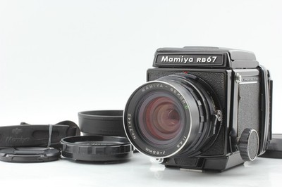 [N NEUWERTIG mit Gurthaube] Mamiya RB67 Pro Sekor C 65mm 120 Film Rückseite...