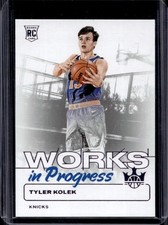 2024-25 Panini Court Kings Tyler Kolek Work in Progress RC Violet #/49 Knicks
