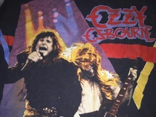 OZZY OSBOURNE VINTAGE ORIGINAL HEAVY METAL T SHIRT CUT SLEEVES READ DESCRIPTION
