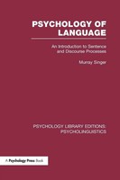 Murray Singer | Psychology Of Language (Ple | Taschenbuch | Englisch (2015)