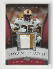 2006 Exquisite Collection Exquisite Patch Rookie Vernon Davis 6/50