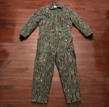 VINTAGE IDEAL INSULATED HUNTING COVERALLS MENS LARGE CAMO APPAREL HUNTER e