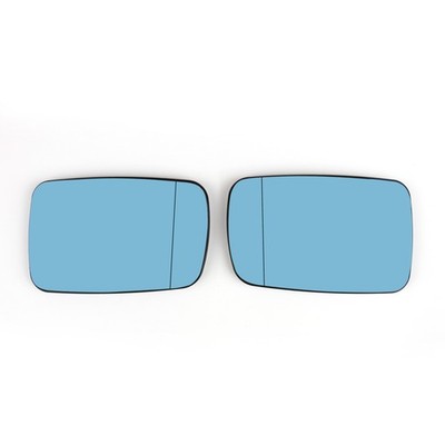 Pair Blue Door Wing Mirror Glass Heated For BMW E38 1995-2001 E39 2000-2003 CA