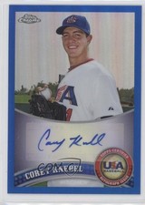 2011 Topps Chrome Blue Refractor 39/99 Corey Knebel #USABB10 Auto y6z