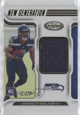 2022 Certified New Generation Jerseys 206/399 Kenneth Walker III Rookie RC 0qw3