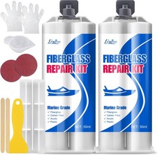 Marine Fiberglass Repair Kit - 100ml Fiberglass Resin Filler