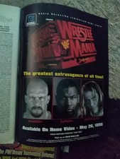 WWF WRESTLEMANIA XIV 14 1998 ORIGINAL Magazine Print Ad TYSON HBK Austin WWE