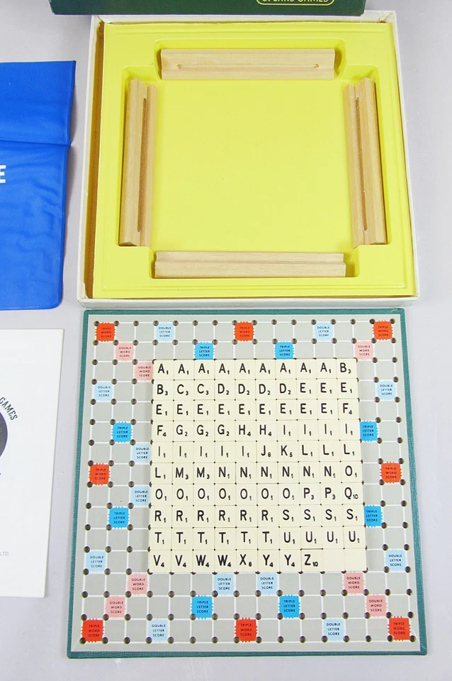Travel Scrabble 1958 by Spears Games Complete Vintage / Retro Family 4 Player - Image 3 of 4