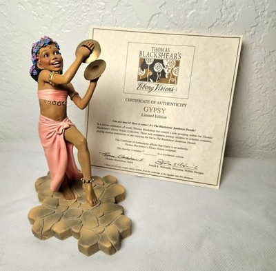 Thomas Blackshear Ebony Visions ''Gypsy'' Figurine #37069 1999 Limited Edition