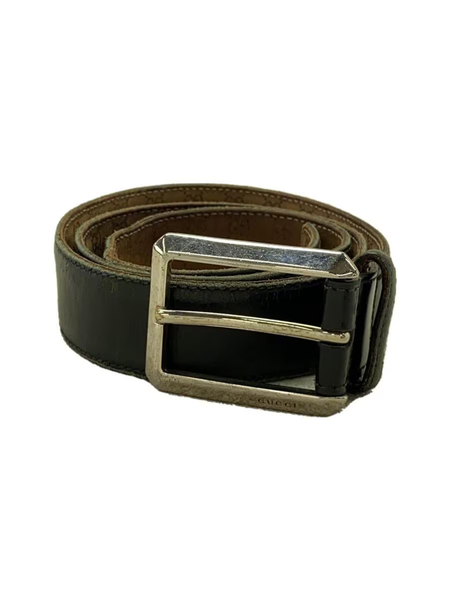 GUCCI Mens Black Leather Belt Size 85 34 Model 232832 1476-image