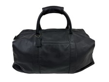 Coach Vintage Black Boston Leather Travel Large Duffel Bag 0502