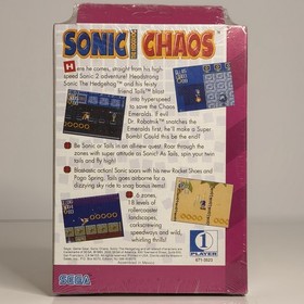 ⚡️NEW Sonic Chaos Sega Game Gear GG Sonic The Hedgehog ⚠️MINT SEALED BOX