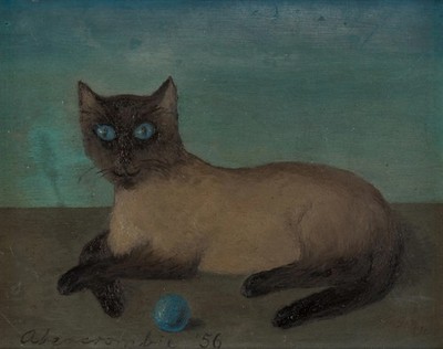 Gertrude Abercrombie: Siamese Cat 22x30 Archival Quality Fine Art Print