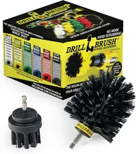 Industrial Grade Electric Spin Scrubber for Drill Set: Ultra Stiff Nylon Brush f