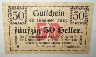 N°271 BANKNOTE OSTERREICH GUTSCHEIN 1920