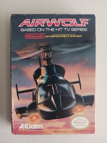 Airwolf Nintendo Nes 1989 CIB gioco autentico