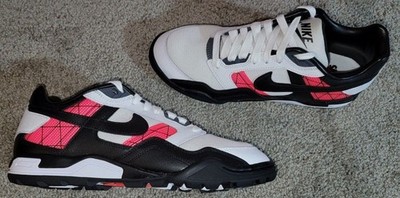 Nike Air Bo Turf White Solar Red Men's Sneaker's size 8 NEW Deadstock