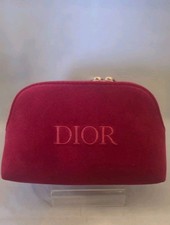 Christian Dior Makeup Bag Velvet Red New