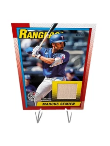 Marcus Semien 2025 Topps 1990 35th Anniversary Relic #T90R-MSE Rangers