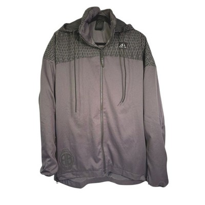 ADIDAS Basketball League Windmill Reflective Concealed Hood Jacket Size Small