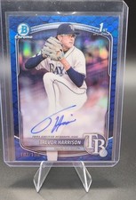 2025 Bowman Chrome - Trevor Harrison #CPA-THA Blue Reptilian Refractor Auto /150