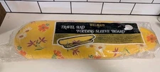 VTG 60`s Welmaid Travel & Folding Sleeve Board Foldable MCM Yellow Retro Floral