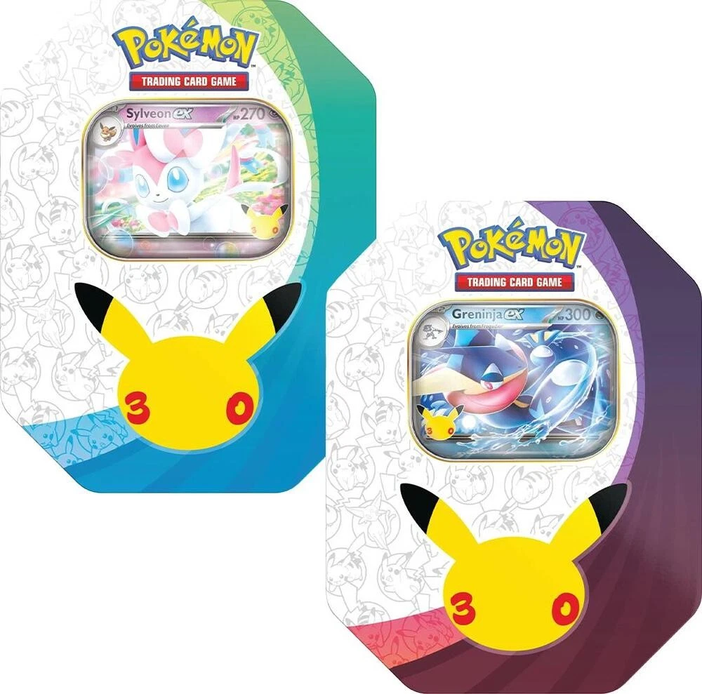 30th Celebration Ex Tin Set (Sylveon + Greninja)