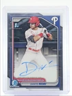 DANTE NORI 2024 BOWMAN CHROME DRAFT 1ST AUTOGRAPH PHILLIES AUTO Q1867
