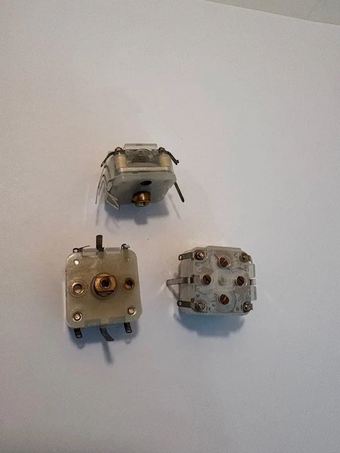 Crystal Radio Dual Tuner Capacitores Variáveis 5 - 266 pf cada seção lote de 10 peças - Imagem 3 de 4