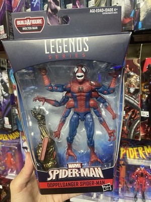 Marvel Legends Doppelganger Spiderman BAF Molten Man 2018