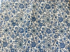 John Robshaw Textiles~Juri Indigo~4 Fabric PLACEMATS~Cotton/Linen~14x19 in~NWT~