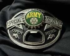 ARMY TAILGATER BOTTLE OPENER BELT BUCKLE