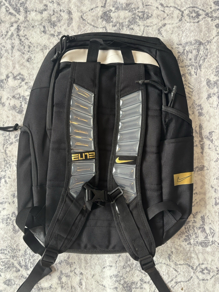 Nike Elite Pro 32L Basketball Backpack - Black/Gold | eBay