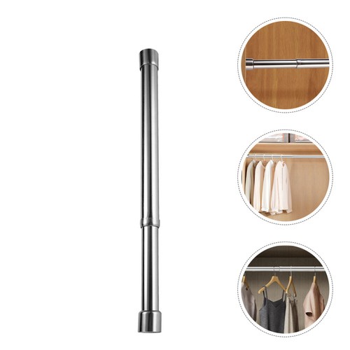 Telescopic Clothes Rail Retractable Laundry Rod Flexible Curtain - Picture 7 of 12