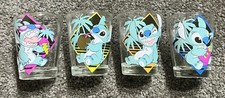 Disney Lilo Stitch Glassware Set of Four 4 1.5 ounce Shot Glasses NEVER USED