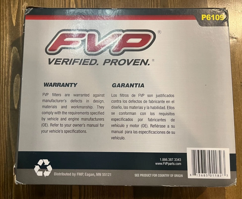 空气过滤器 FVP P6109 — 第 3/4 张图片