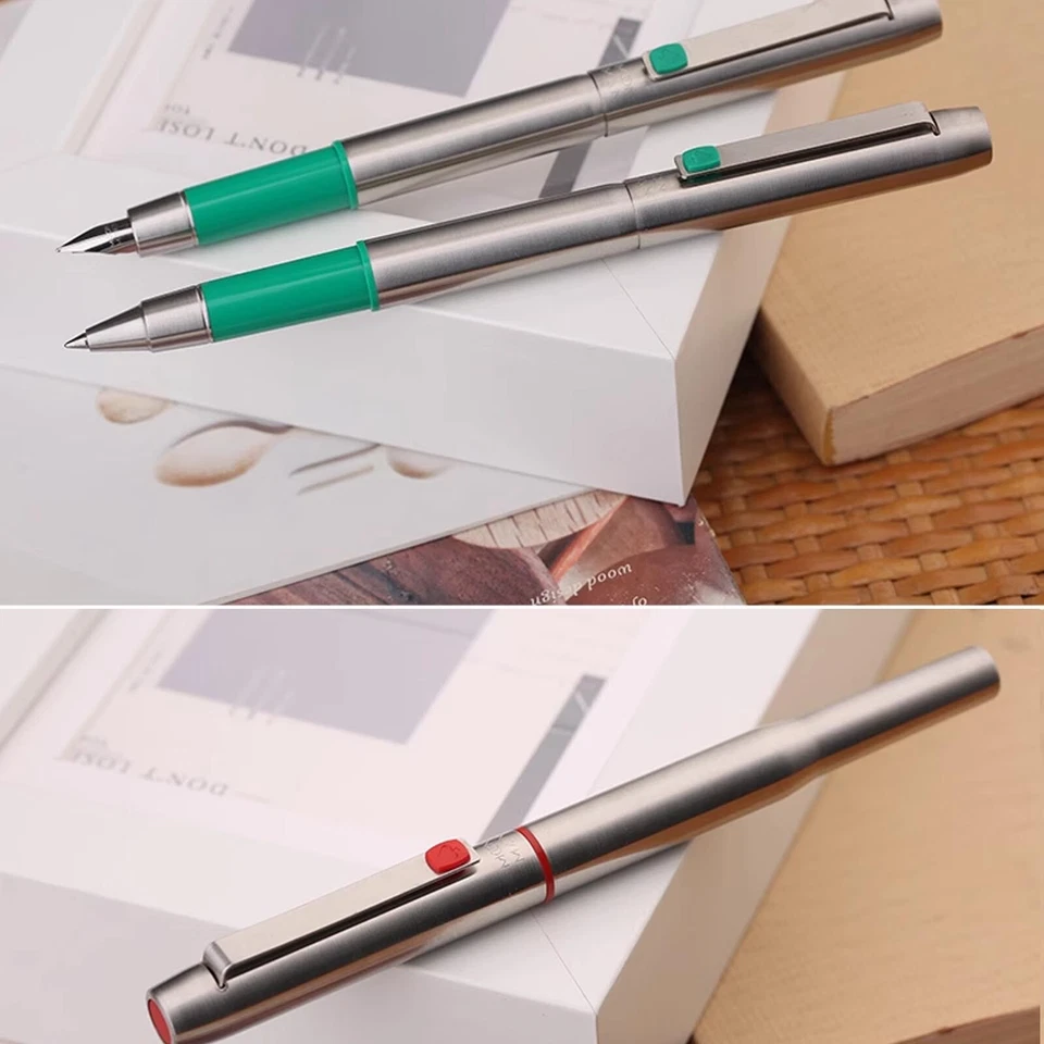 Nueva pluma estilográfica de metal Majohn B25 2025 iridio plumín fino 0,5 mm oficina de escritura PQk Foto 3 de 4