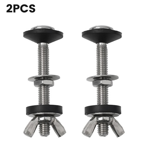 Toilet Tank Attachment 2PCS Stainless Steel Bolt Kit with NBR Rubber