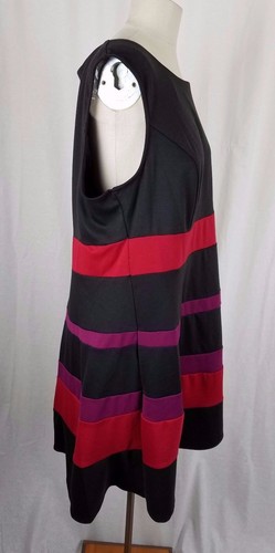 New Directions Woman Striped Jersey Knit Jumper Tunic Dress Womens 1X Plus Size - Picture 4 of 8
