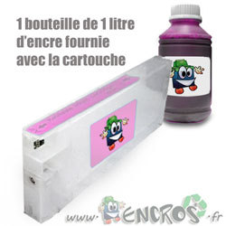 Cartouche rechargeable HP DesignJet 9000S light magenta contre le gaspillage