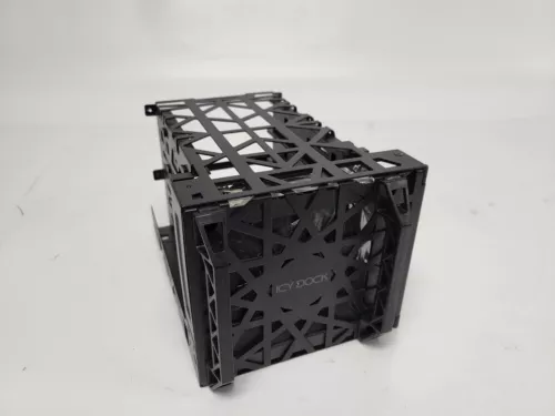 ICY DOCK Black Vortex MB074SP-B 4 Bay 3.5" Hard Drive Cooler w/120mm LED Fan